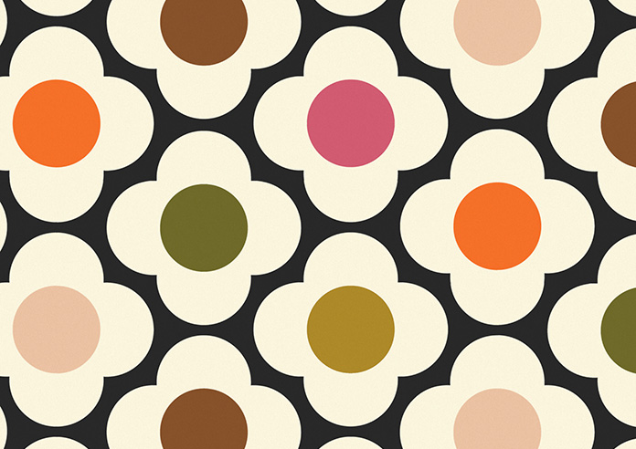 Orla Kiely Spot Flower, Red Multi - Roller Blind - Image 6